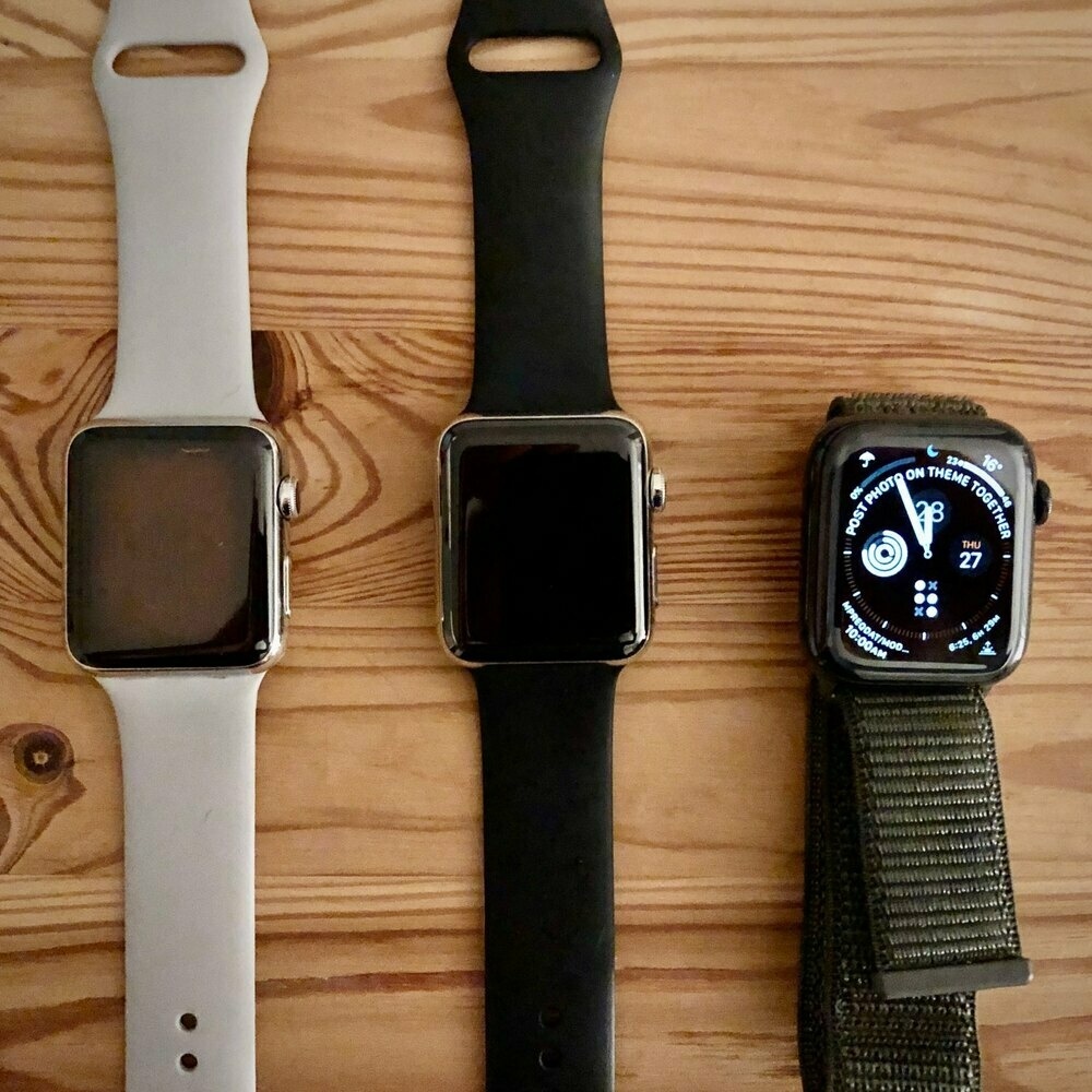 Three apple watches