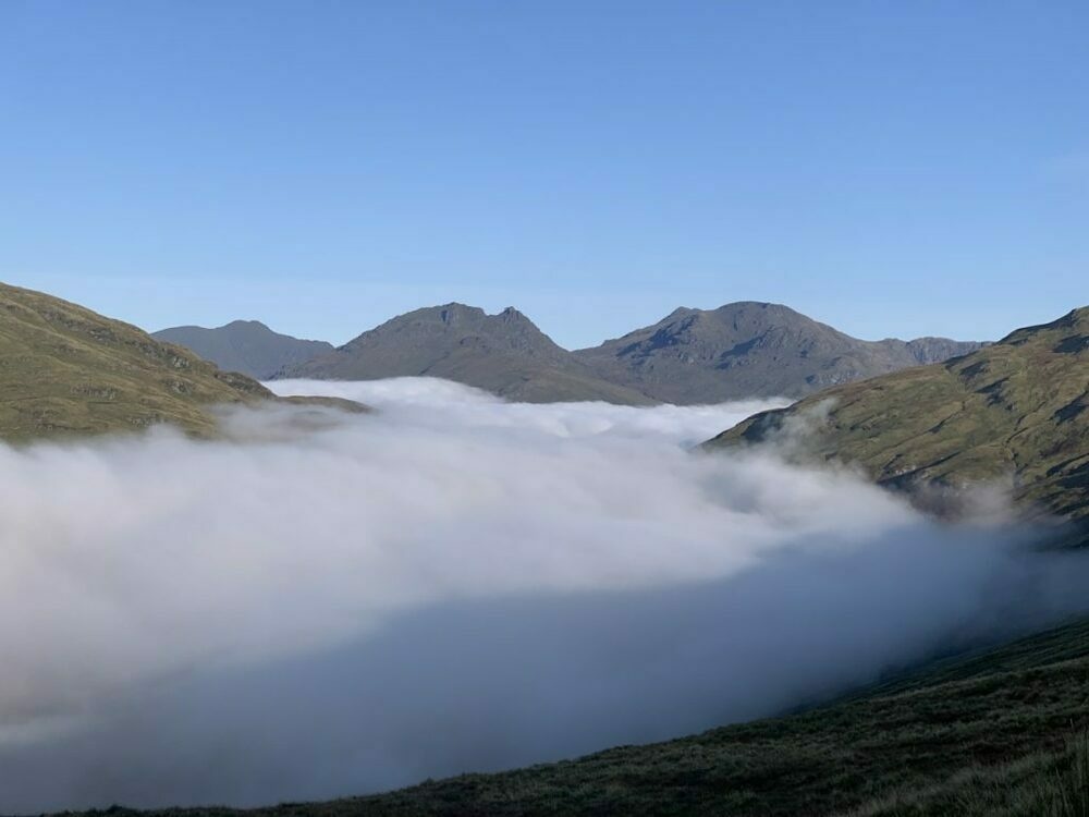 Above the clouds looking at the cobbler