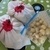 Three bags of potatoes on the kitchen table 