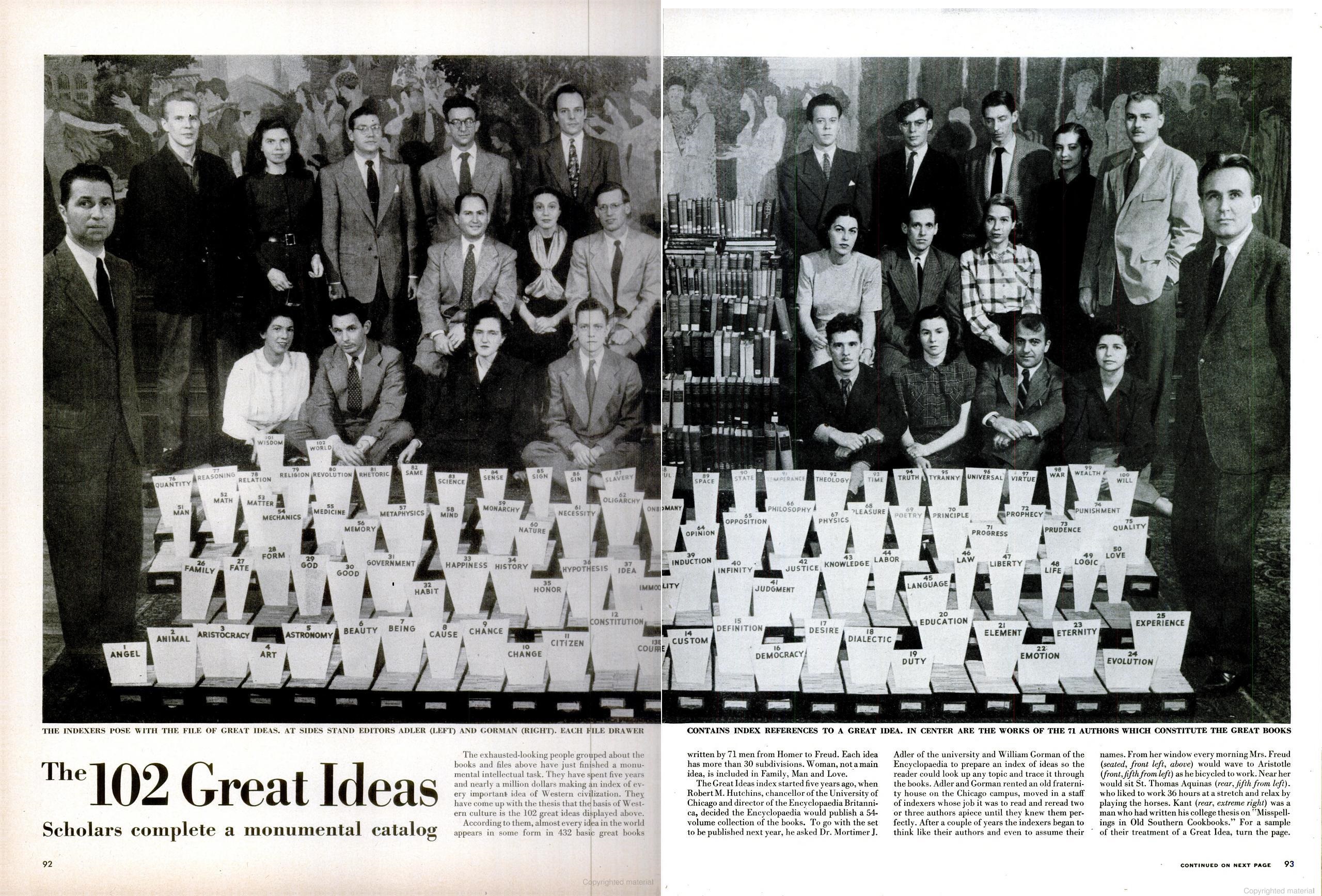 Two page spread of Life Magazine article with the title 