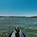 A view of part of Lake Berryessa, CA as seen from a fishing kayak. 