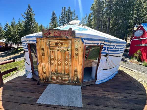Ended our trip with a stay in a Mongolian ger on East Lake in Newberry Volcanic Monument. …