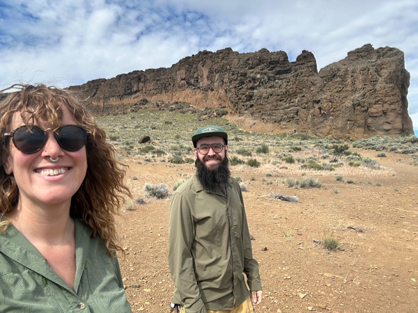 Started off our southern Oregon trip with volcanic formations! Hole in the Ground, Crack …
