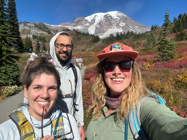 First day at Rainier! Lots of fall and mountain selfies :)