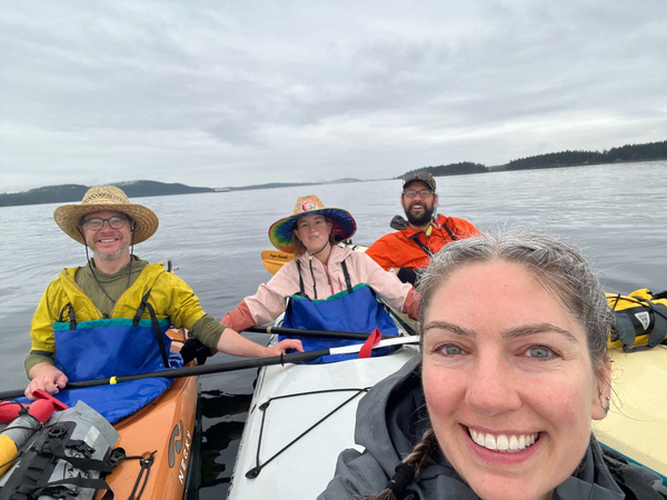 The next morning we had an early start and were the only things moving on the Salish Sea …
