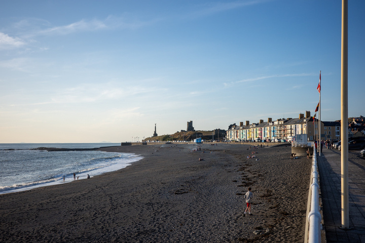 The southern part of the promenade