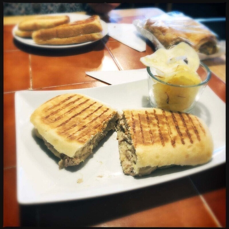 Tuna melt panini