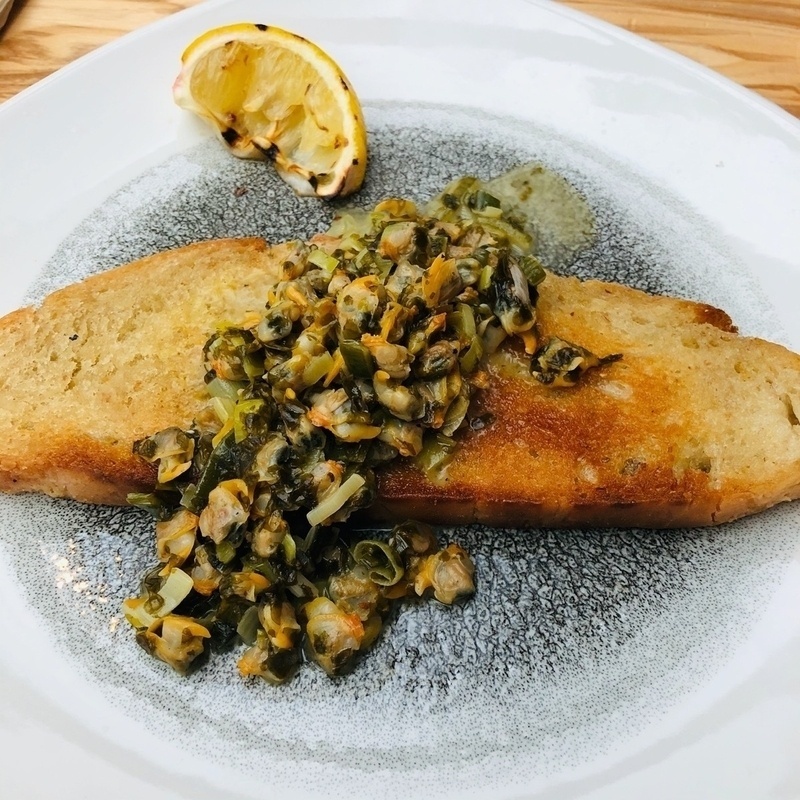 Pan fried cockles