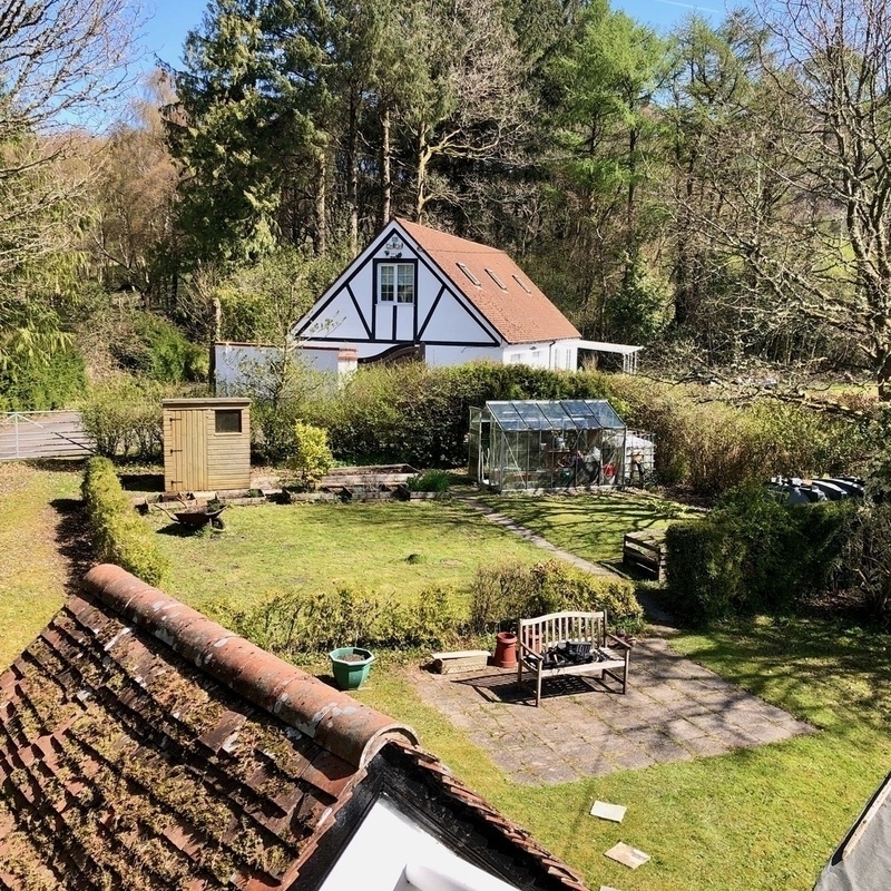 Shed in garden
