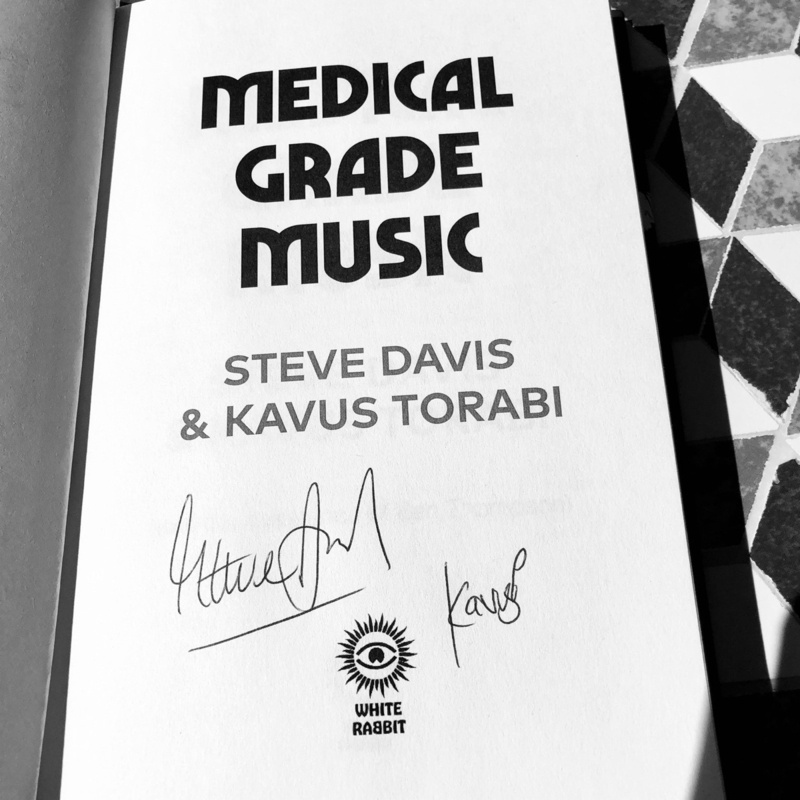 Signed front page of book