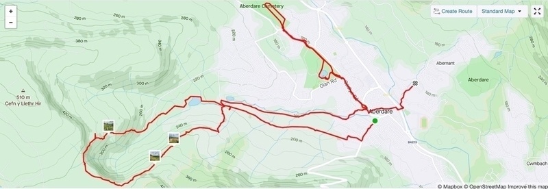Map of a morning walk