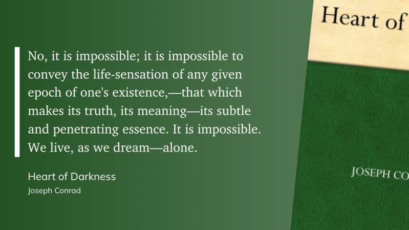 Quote from Heart of Darkness