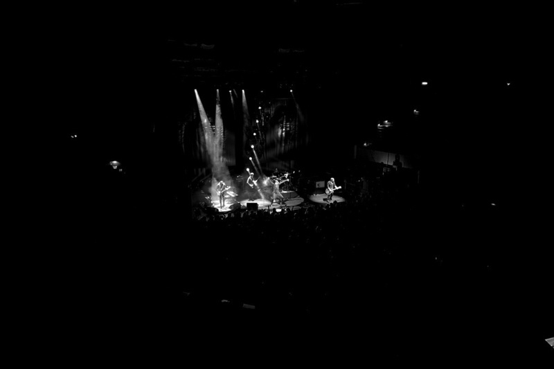 Band Suede onstage in concert hall