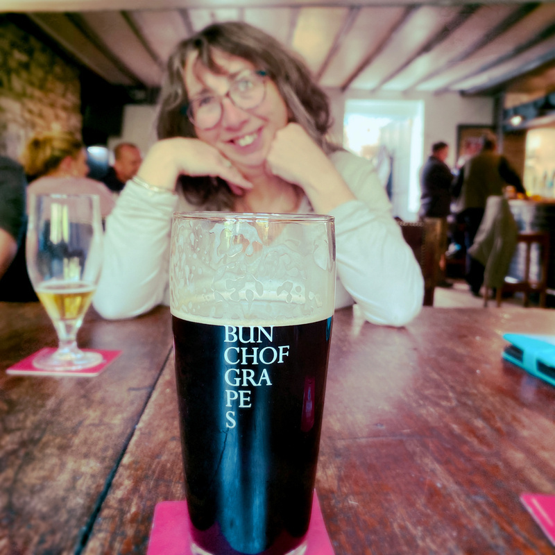 Pint of dark beer