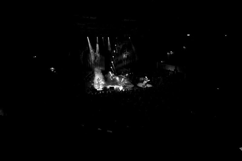Band Suede onstage in concert hall